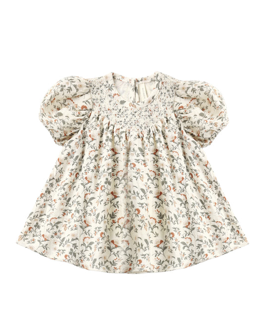Carina Dress | Holiday Floral - The Yellow Canary
