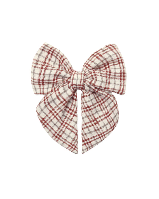 Bow | Christmas Plaid - The Yellow Canary