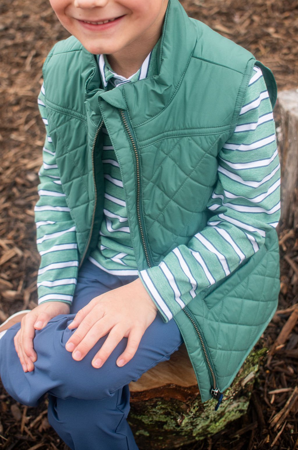 Quilted Vest | Smoke Pine