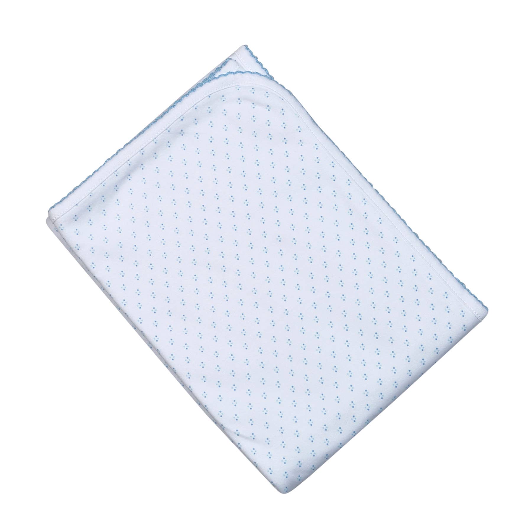 PIMA RECEIVING BLANKET | BLUE DOTS