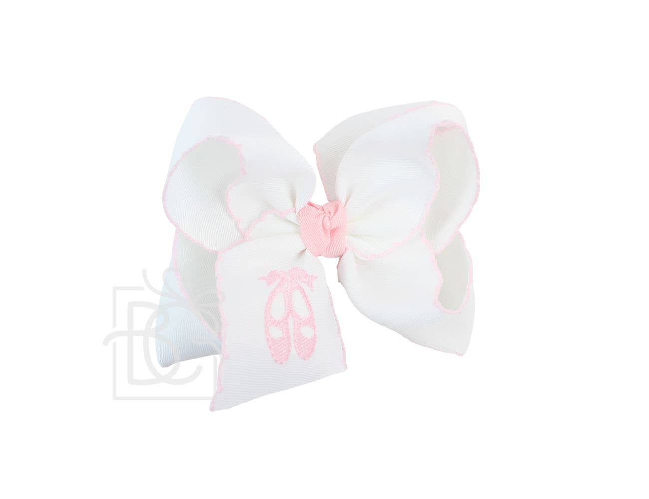 EMBROIDERED BALLET SHOES BOW