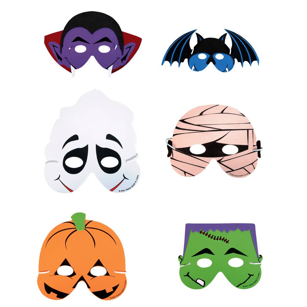 7" HALLOWEEN FOAM MASKS