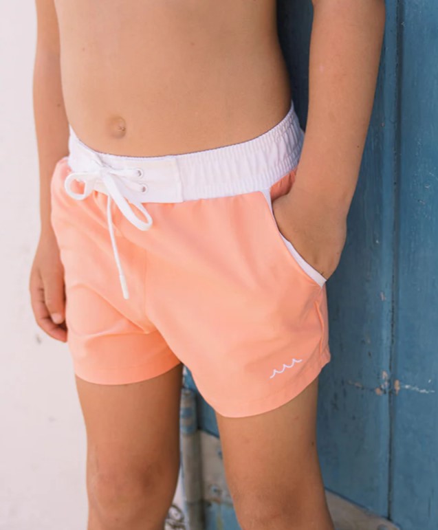 boys calypso coral boardie - The Yellow Canary