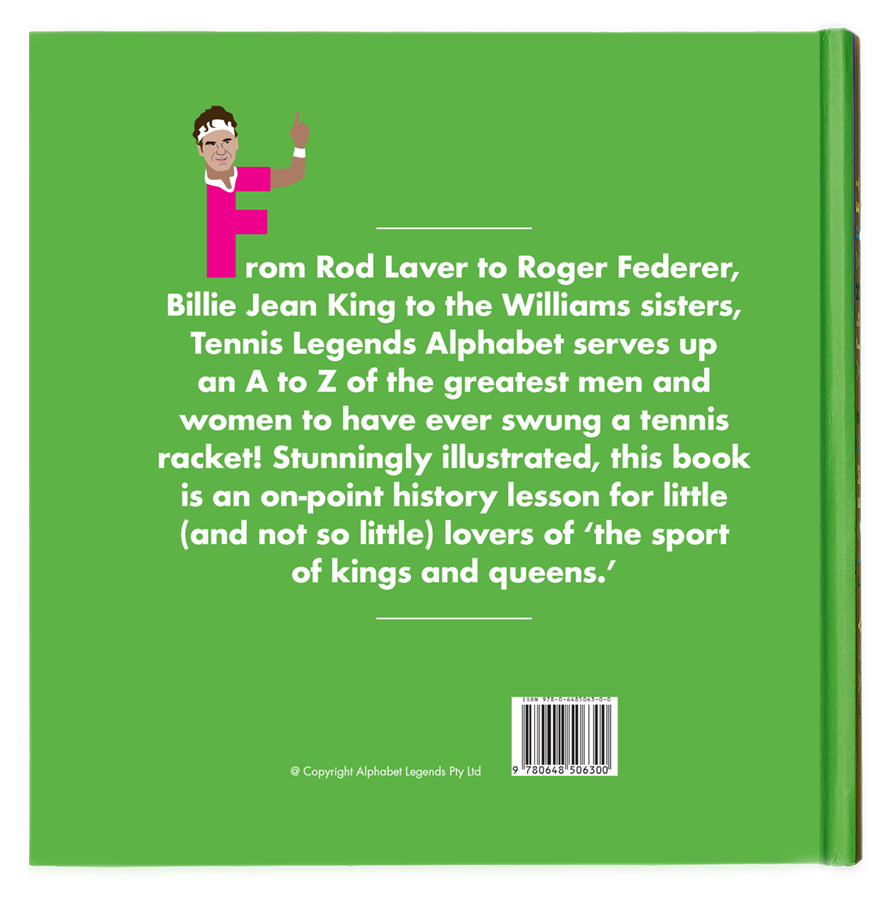 Tennis Legends Alphabet - The Yellow Canary