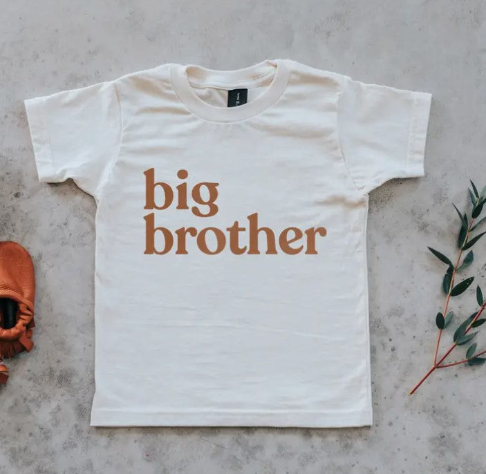 Big Brother Organic Baby Tee - The Yellow Canary
