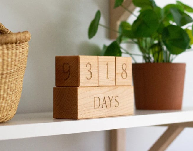 Modern Wooden Milestone Blocks