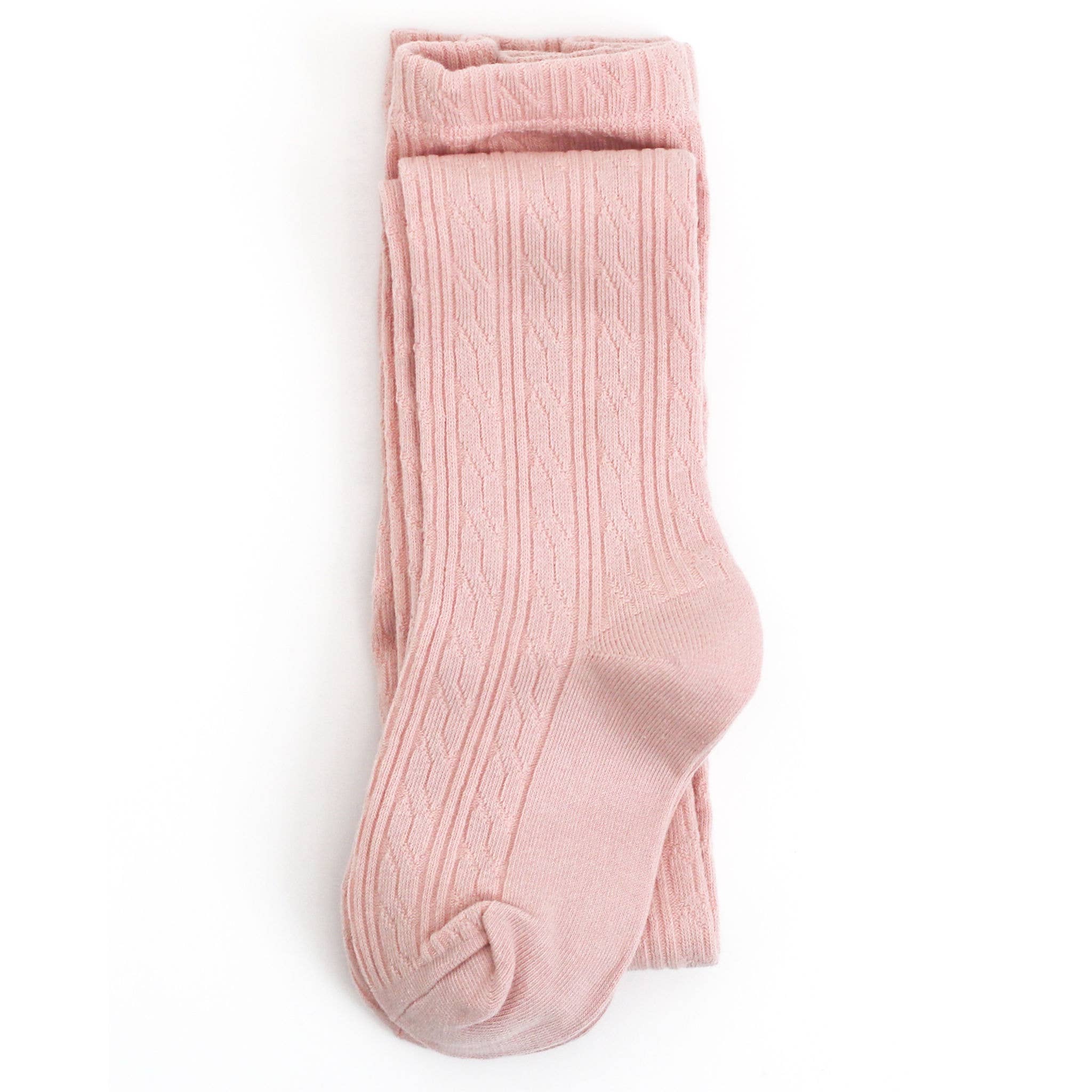 Cable Knit Tights | Ballet Pink
