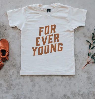 Forever Young Organic Toddler & Kids Tee - The Yellow Canary