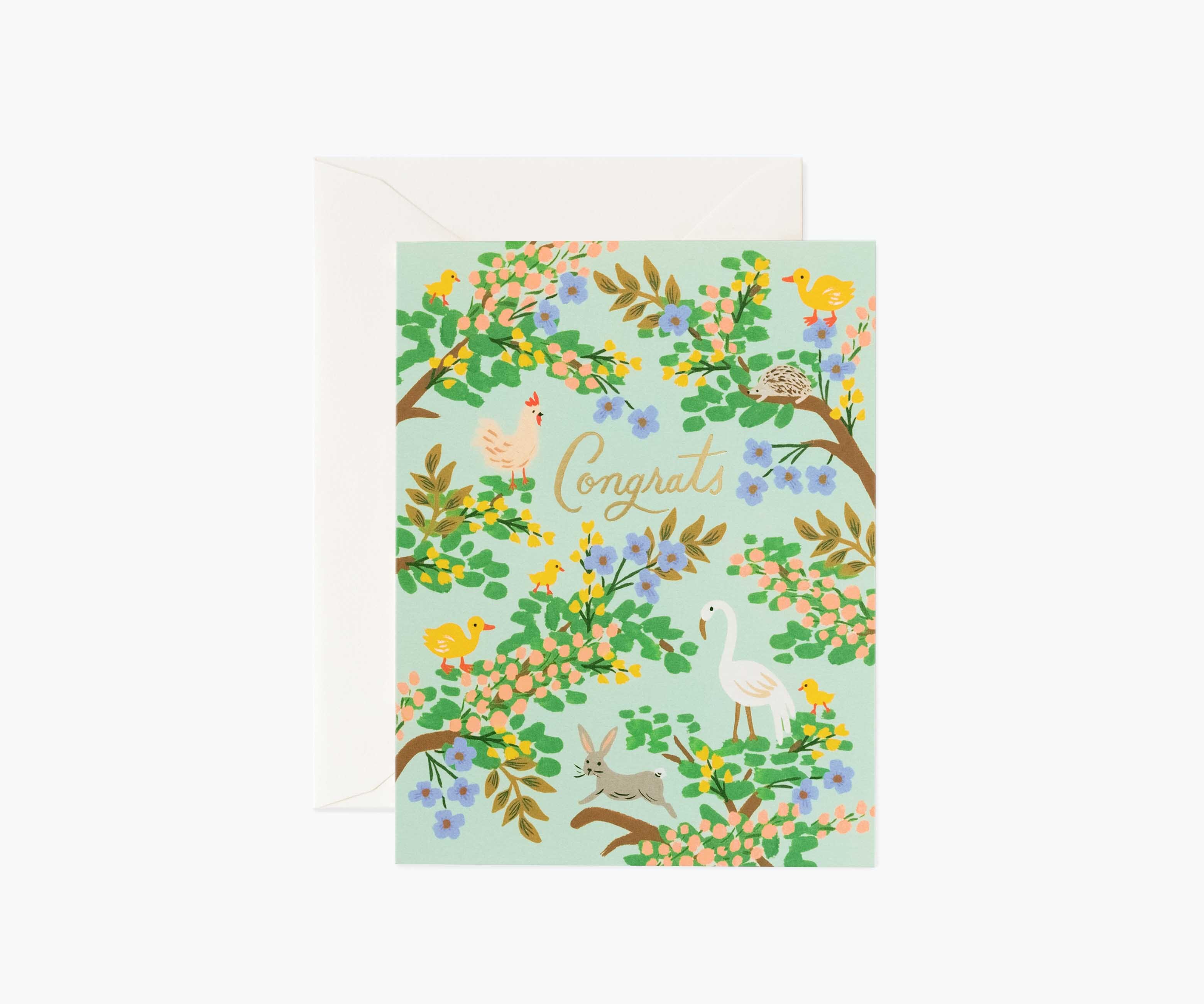 Congrats Forest Card - The Yellow Canary