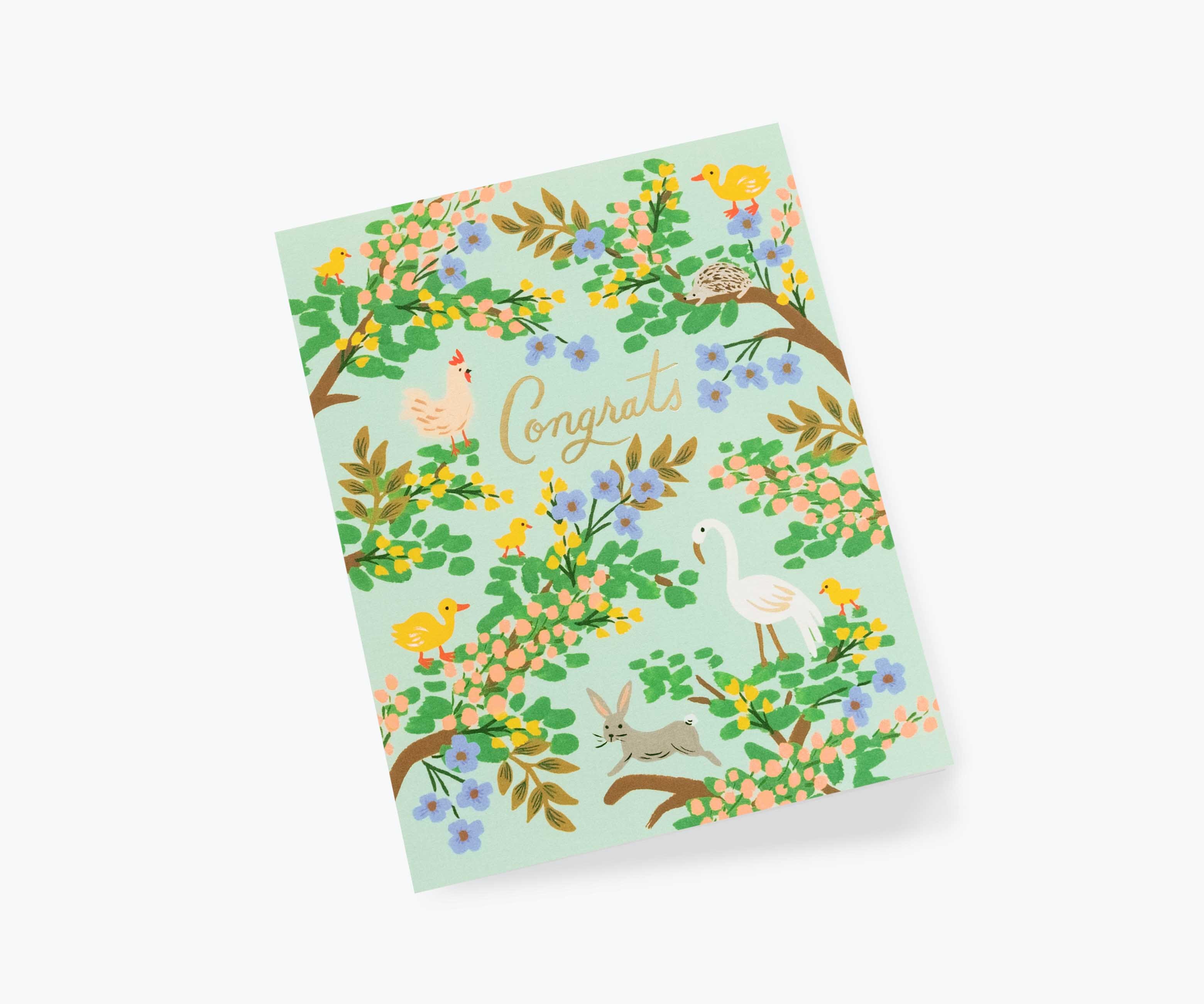 Congrats Forest Card - The Yellow Canary