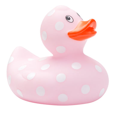 PINK POLKA DOT RUBBER DUCKIE - The Yellow Canary