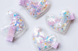 Shaker Hair Clip Set | Purple Heart - The Yellow Canary