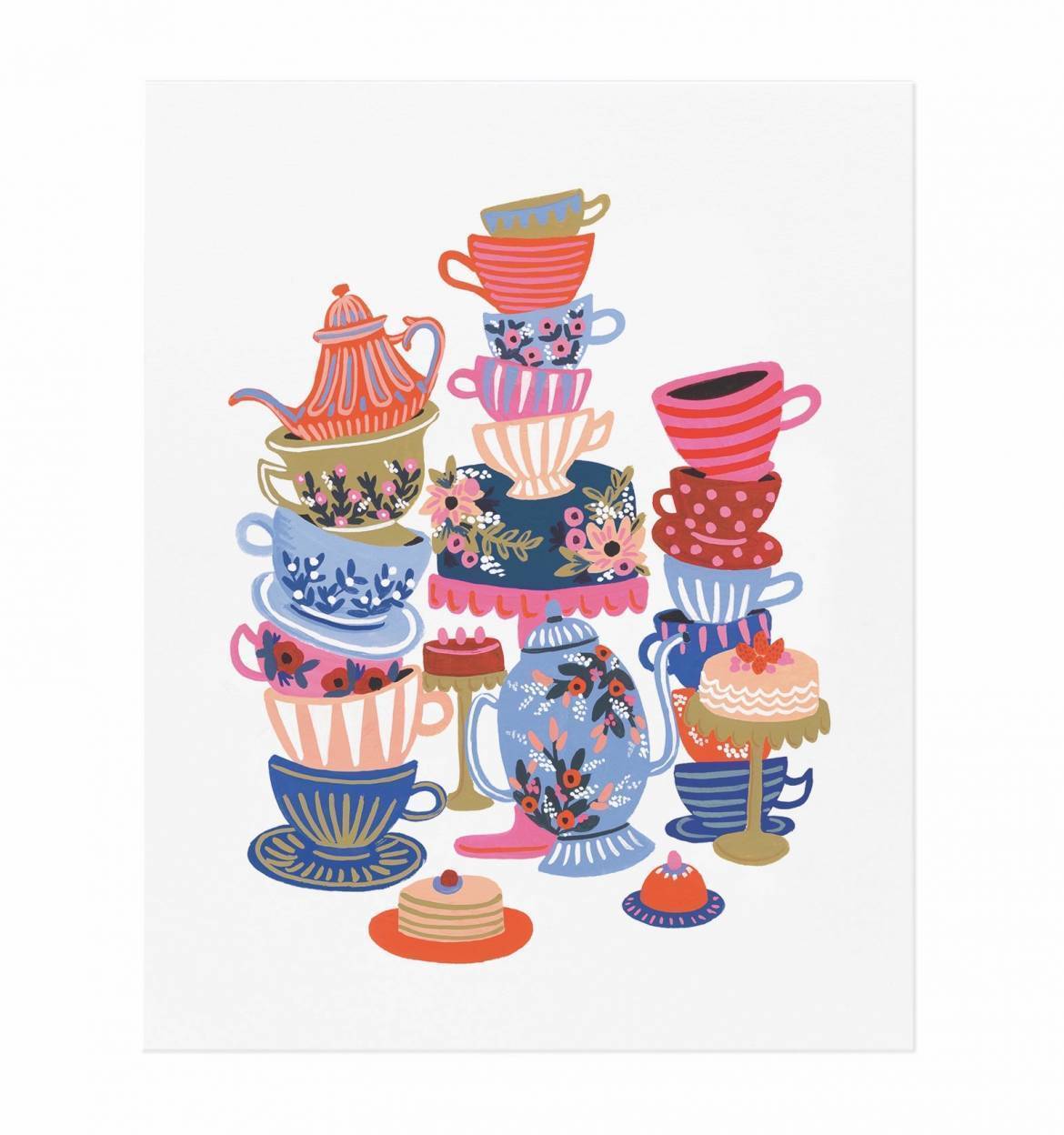 Teacups Print - The Yellow Canary