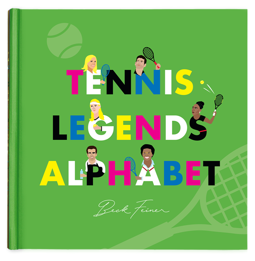 Tennis Legends Alphabet - The Yellow Canary